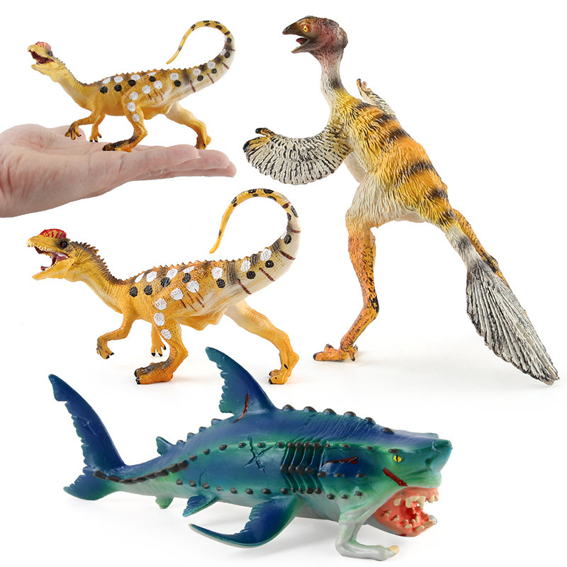 アマゾンソースシミュレーション神話世界動物モデル双冠龍モンスター魚動物モデルプレゼント玩具|undefined