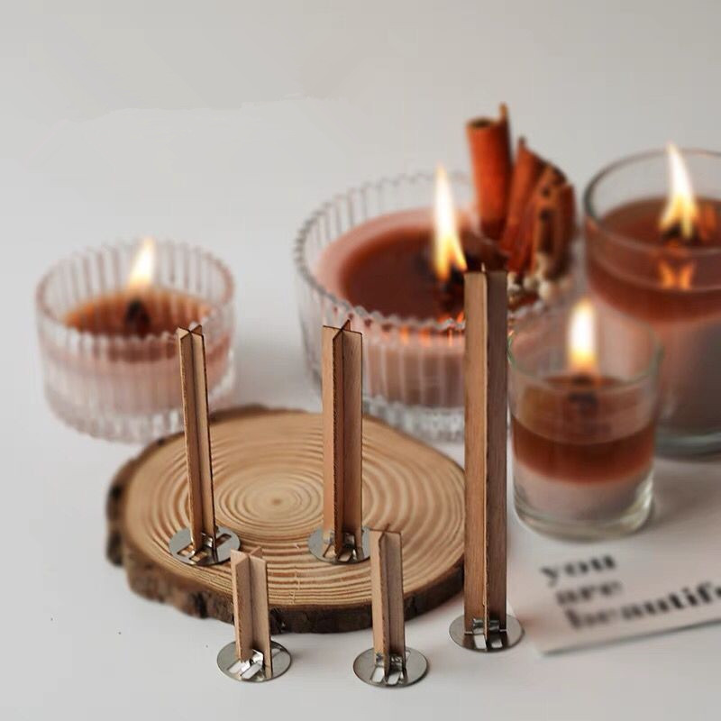 Amazon cross wood core wooden wax core wooden candle wick candle wood chip wooden wax core Cup wax wood core