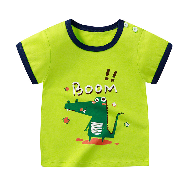 Children's T-shirt Children's Wear Short-sleeved Summer Cotton Men's Baby's Cartoon Top Girls' New Korean Style
