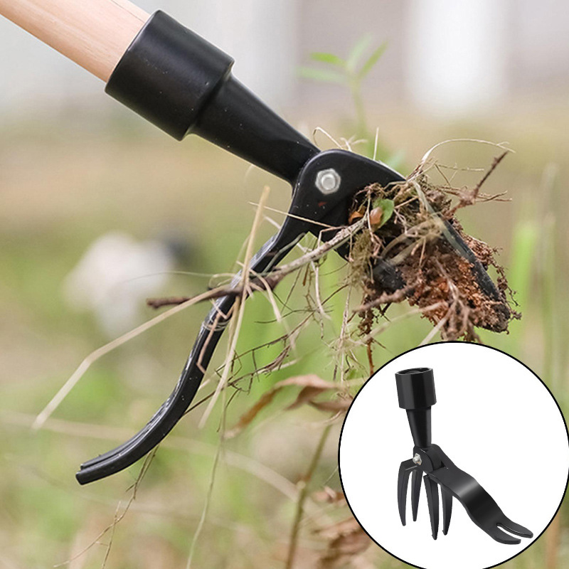 Non-bending grass root puller household garden grass puller new standing manual weeding device