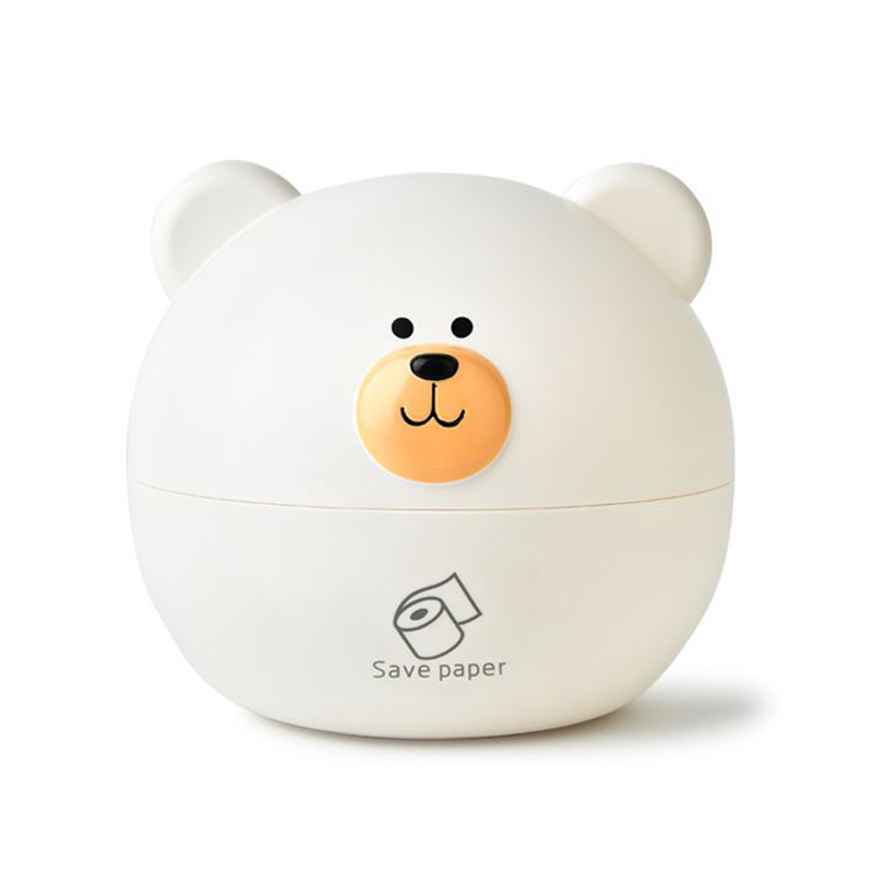 Nordic Cartoon Bear Tissue Box Multifunctional Paper Tissue Storage Box Living Room Creative Coffee Table Desktop Tissue Box