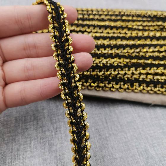 12mm gold and silver eight centipede with lace herringbone double color lace keel lace clothing accessories