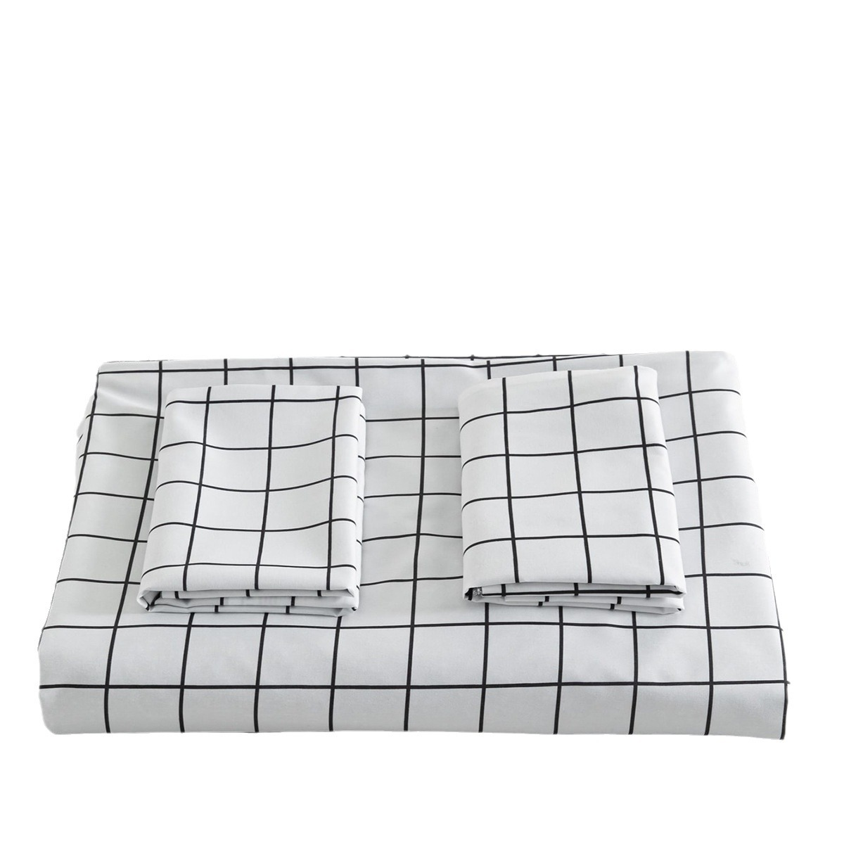 Cross-border bedding foreign trade home textile Amazon Europe and America three-piece set simple sanding printing pillowcase quilt cover kit