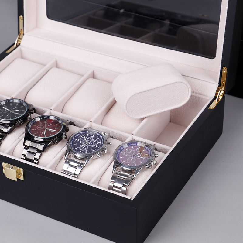 Tanyun Zhiyuan black matte paint 610120 watch box wholesale jewelry storage display box