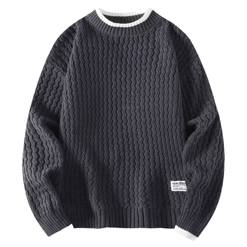 One-piece delivery sweater men's autumn and winter versatile trendy loose sweater ins lazy pullover sweater coat