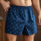 New Men's Home Pants Woven Printed Fashion Arrow Pants Loose Breathable Large Size Boxer Underwear Cross-border