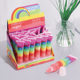 Cross-border Hot Rainbow Lipstick Colorful Ripped Lip Gloss Sequins Rainbow Jelly Lipstick Delicious Lipstick Bright Lips