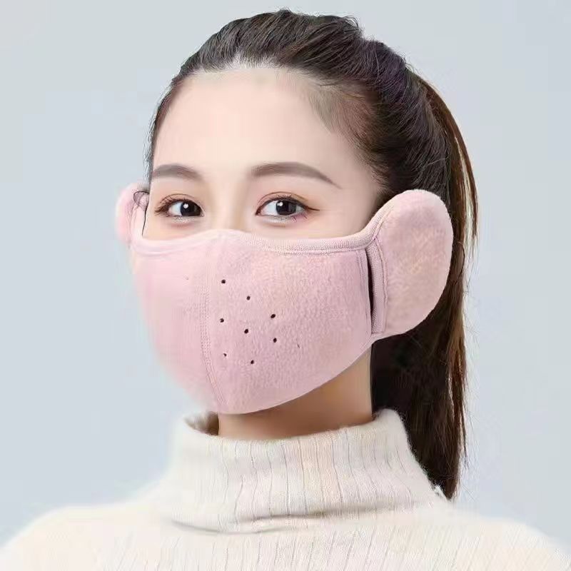 Windproof mask winter men's cycling ski warm cold-proof face protection earmuffs female electric car anti-freezing earmuffs