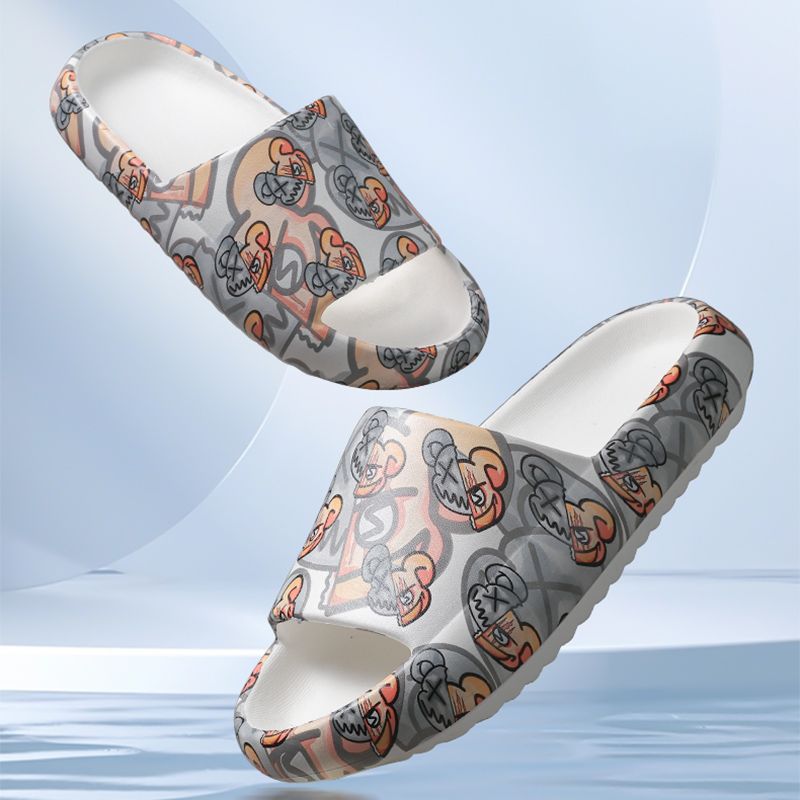 National trendy men's non-slip men's anti-slip thick-soled ins trendy popular couple's home slippers men's deodorant