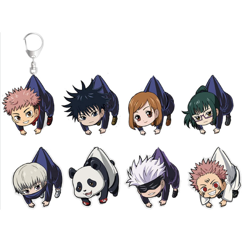 Anime Wholesale Spell Return Animation Peripheral Fan Q Version Double-sided Transparent Acrylic Pendant