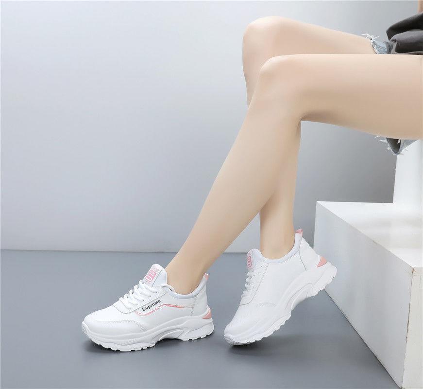 Women's Sneakers Sequin White Shoes Women's 2020 Spring and Autumn Breathable New Korean Style Height-increasing Travel Shoes Flat Running Shoes