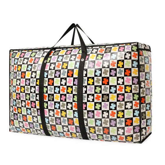 Cross-border Water-repellent Duffel Bag Large Thickened 175g Large Perforated Travel Duffel Bag Non-woven Fabric Moving Bag