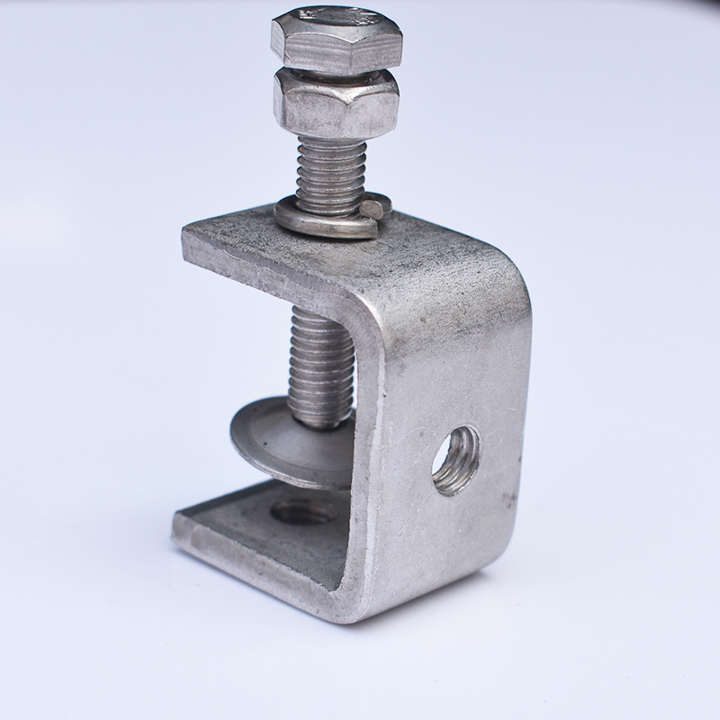 Wholesale stainless steel 304 Tiger clip clip steel beam clip steel tube square clip C- shaped clip U-shaped clip clamp