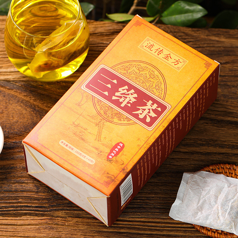 Spread Jin Fang Sanfu tea, non-pressure, non-pressure, non-pressure, non-drop, tea, non-drop, three tea, cyclocarya Paliurus, corn beard, mulberry leaf tea, health preservation