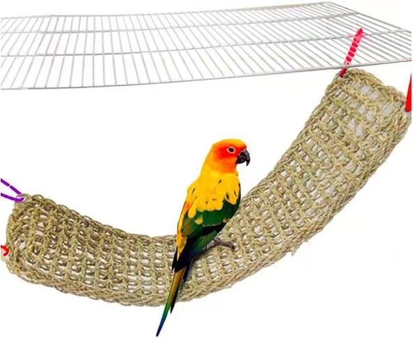 Parrot climbing ladder, biting toys, suspension bridge swing, bird cage stand, bird toys, parrot supplies, grinding stone, climbing net