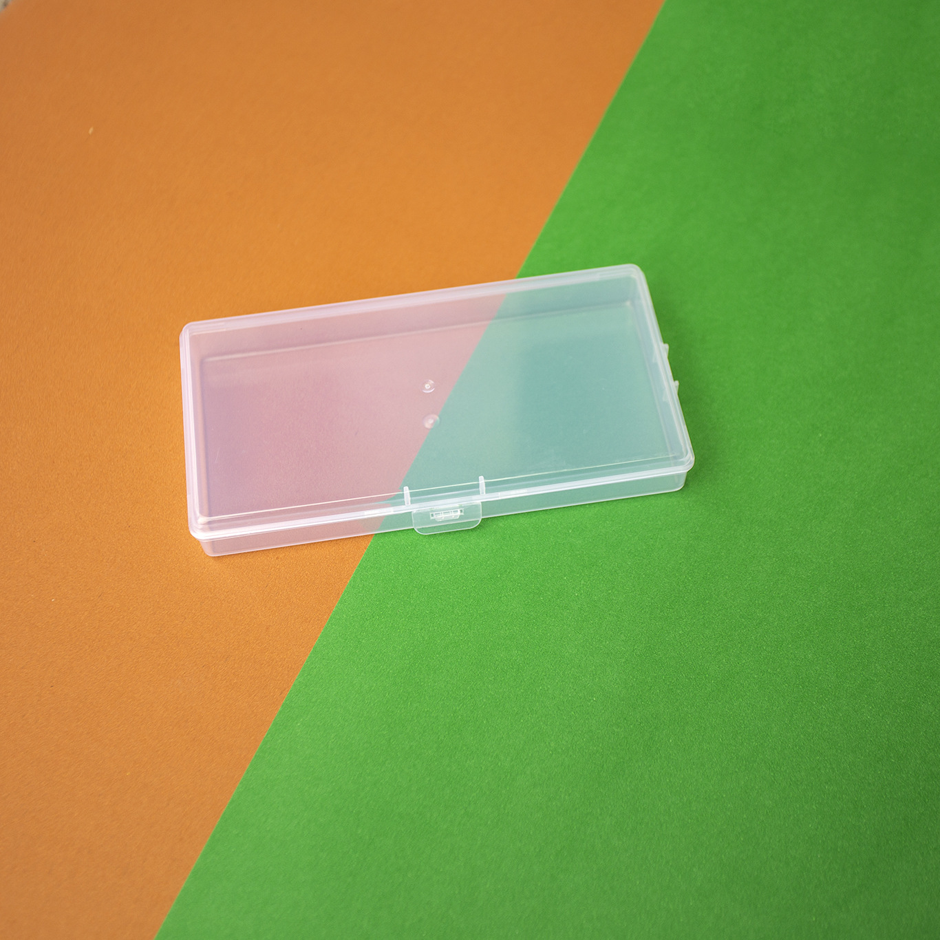 Transparent pp plastic empty box small accessories jewelry box with lid desktop finishing box hardware parts sample storage box