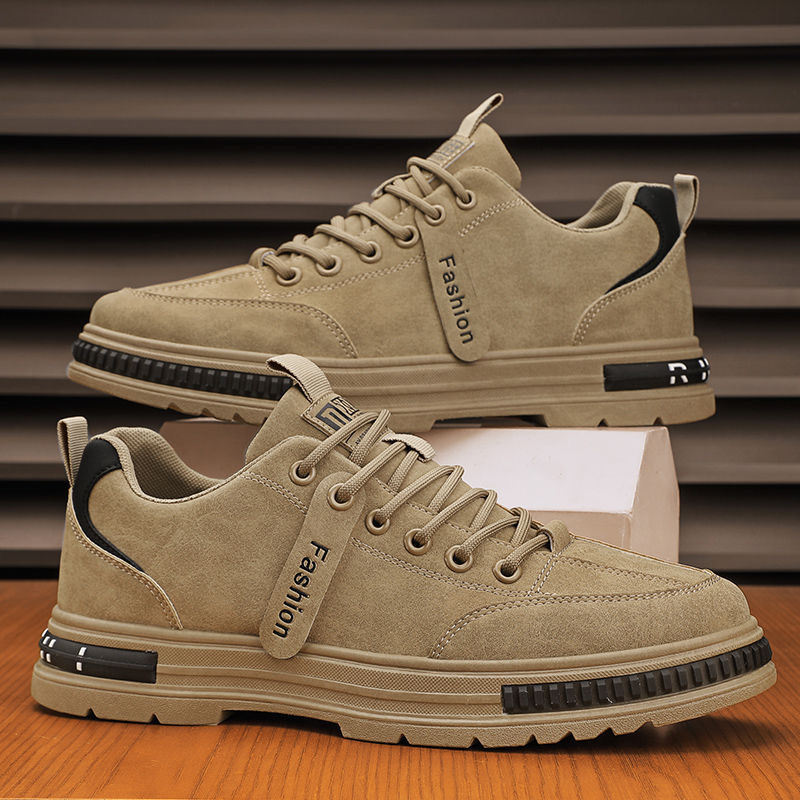 Autumn Men's Shoes New Breathable Labor Protection Shoes Men's Work Site Fashionable All-match Non-slip Sports Sneakers Dad's Shoes