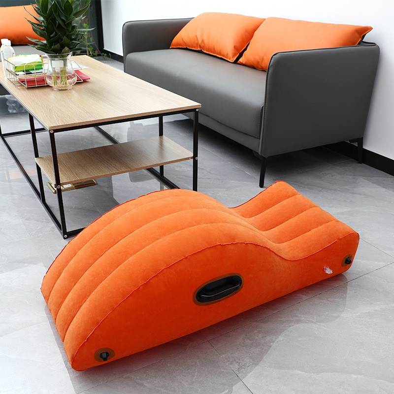In stock new inflatable sex furniture S-shaped recliner portable creative sex sofa studio sex gift