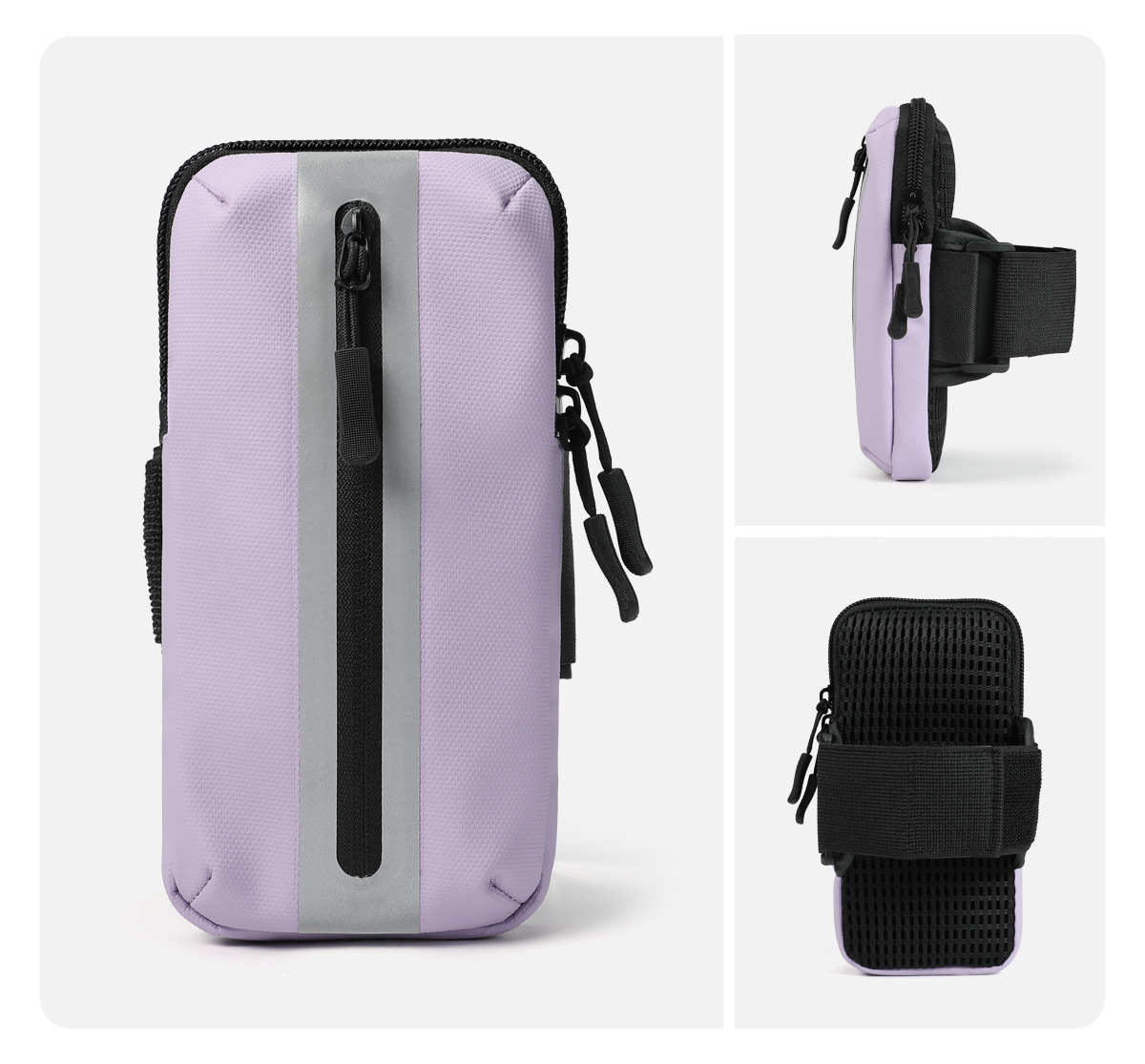 Running Mobile Phone Arm Bag Men's and Women's Universal Arm Bag Outdoor Sports Mobile Phone Arm Cover Wrist Bag Waterproof Hair Replaceable