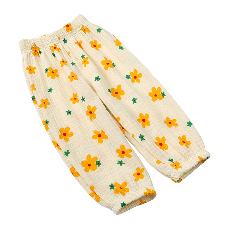 Korean-style Baby Anti-mosquito Pants 2024 Spring and Summer Thin Cotton Bloomers for Boys and Girls Loose All-match Trousers