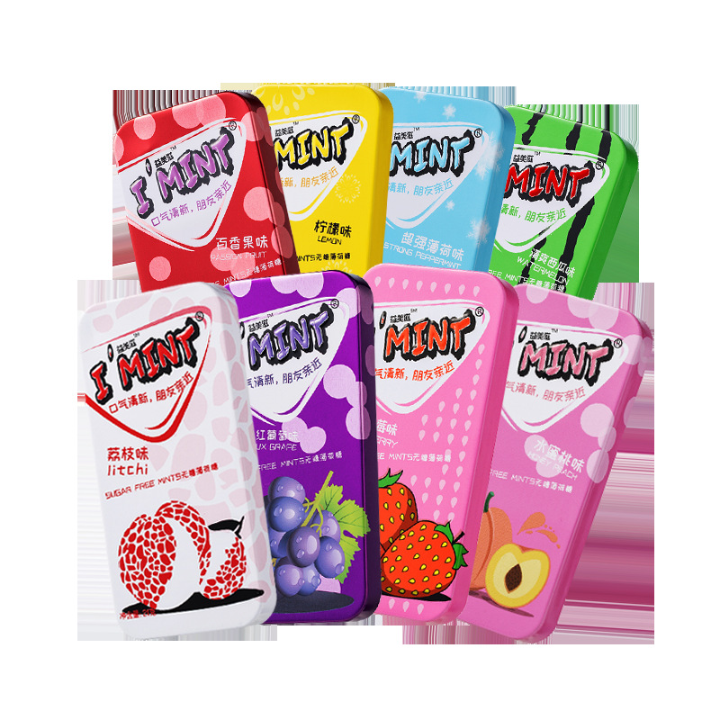 IMINT sugar-free chewing gum children's casual Internet Celebrity Snack mint candy nourishing throat fresh breath hard candy wholesale 21g