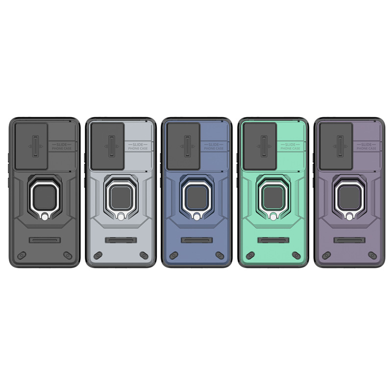 Cross-border Application Redmi note14Pro Magnetic Push Window Phone Case poco x7 Battle Bear Drop-resistant Protective Case