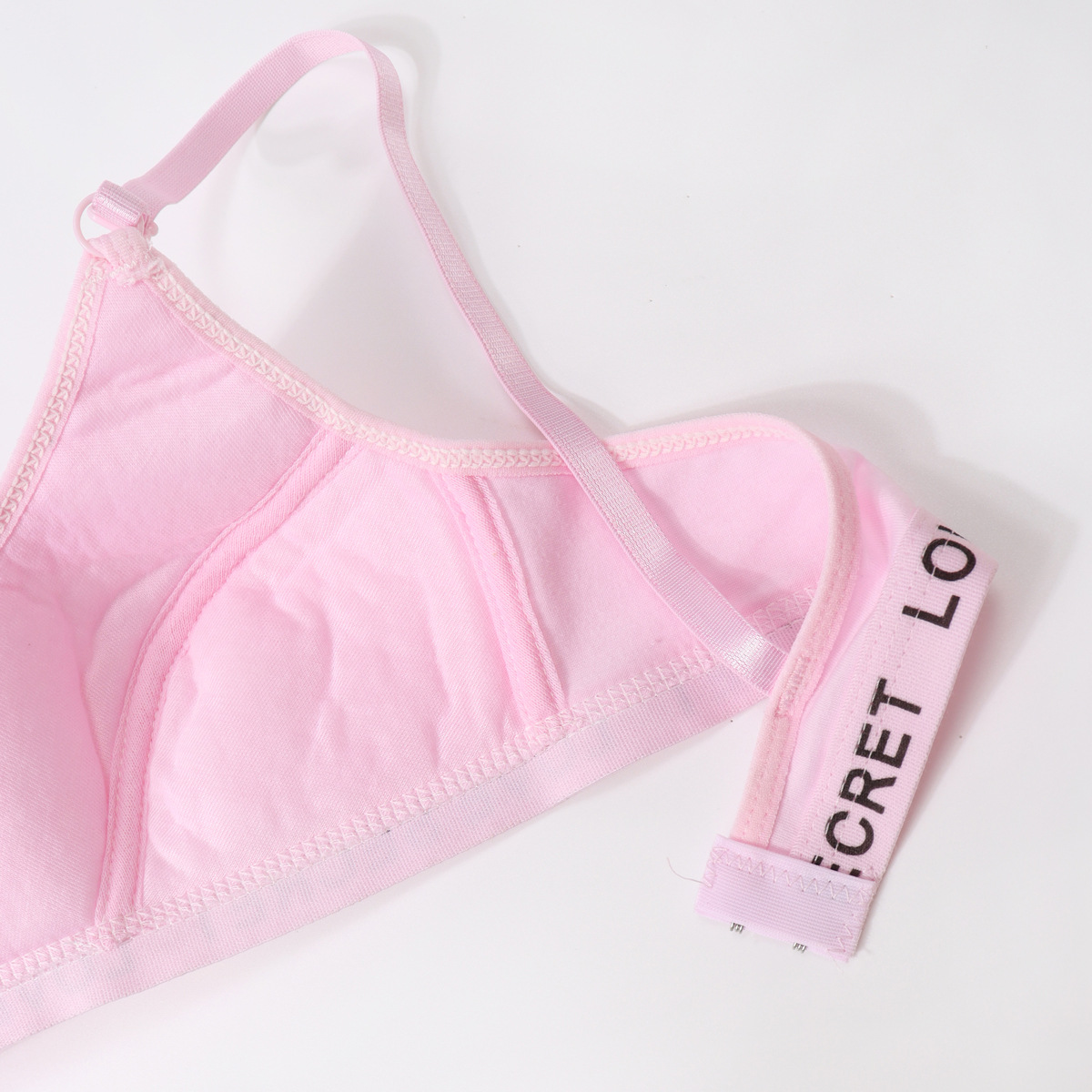 Young Girl's Bra Girls Gather-up Para-breasts Bra Adjustable Cotton Underwear for Junior Senior high school College Students