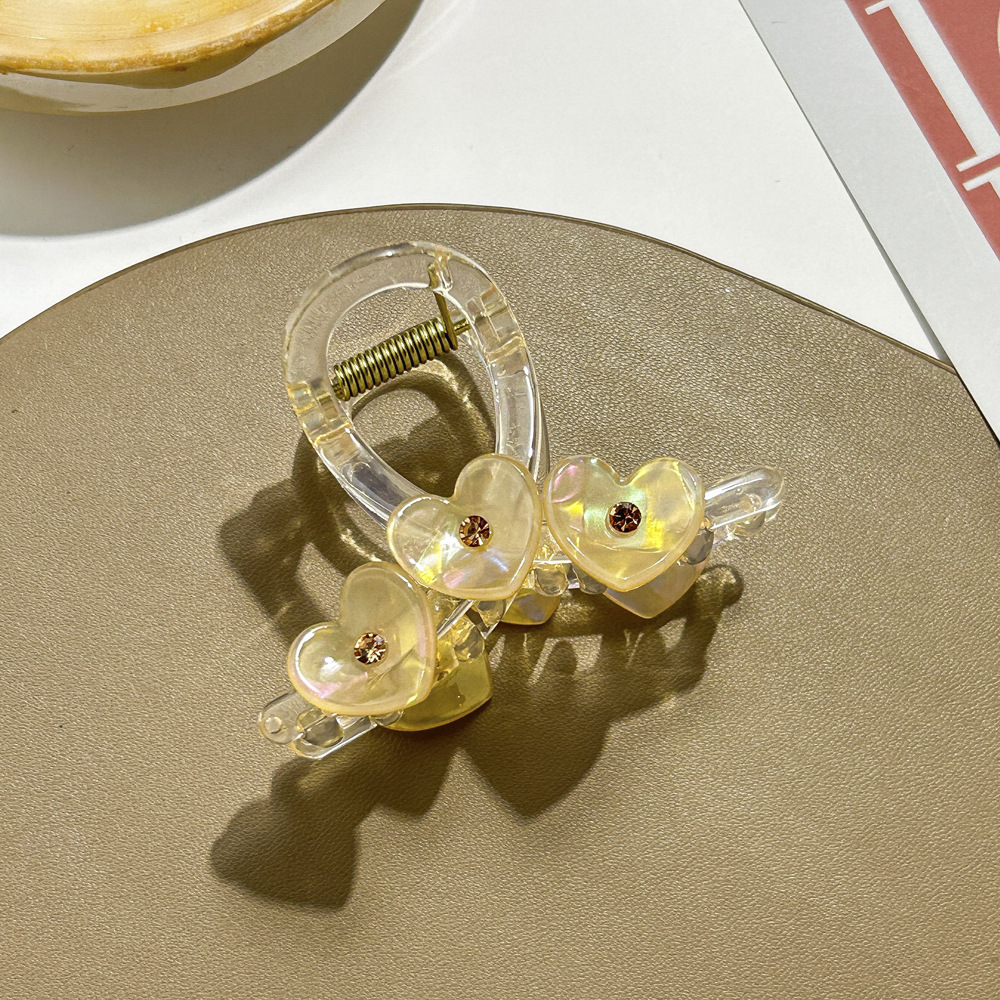 Fermaglio per capelli trasparente a forma di squalo con forcina a forma di diamante, forcina dolce a forma di piastra media, forcina carina per bambini, accessori per capelli_voghion.com