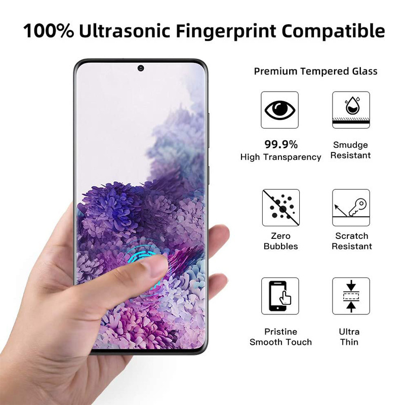 uv full glue for Samsung s21ultra tempered film S23U anti-peep film s10plus curved surface s22u protective film