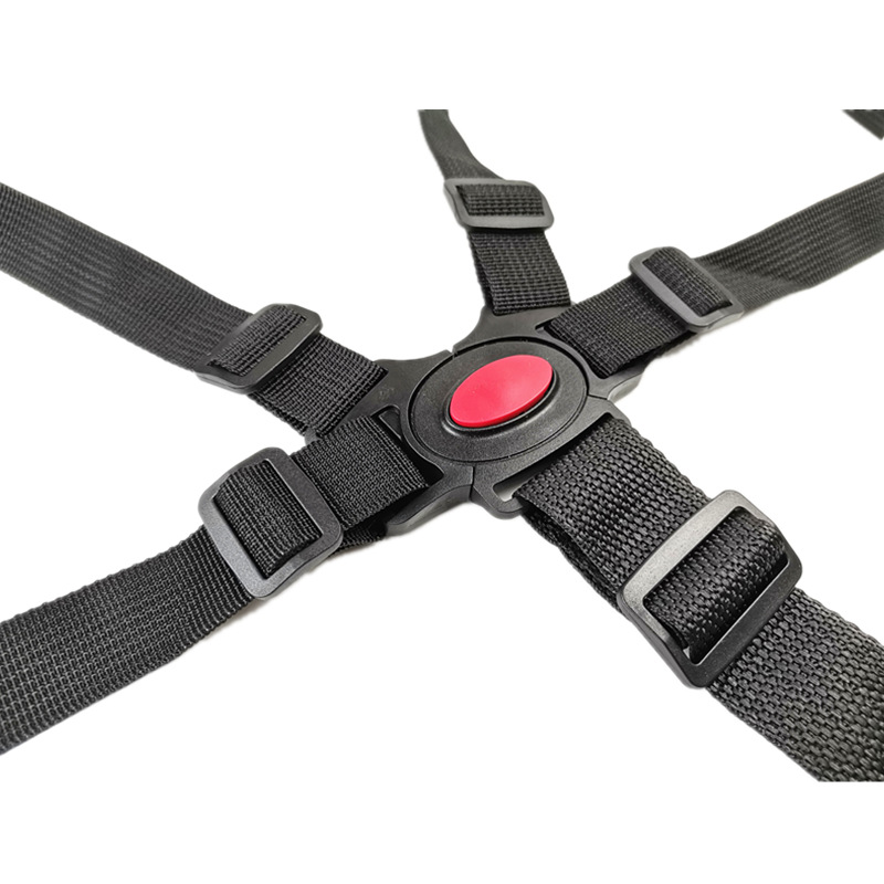 Baby stroller safety belt accessories children's dining chair five-point binding belt baby chair three-point restraint electric anti-fall