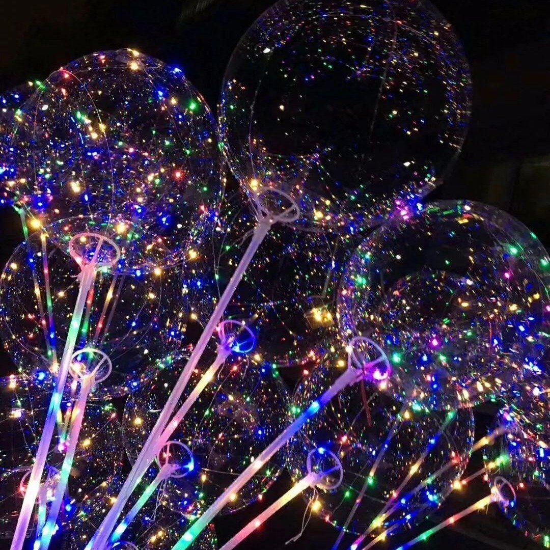 Net red Boh ball manufacturers 18 inch 20 inch wave ball handheld LED luminous ball color lights