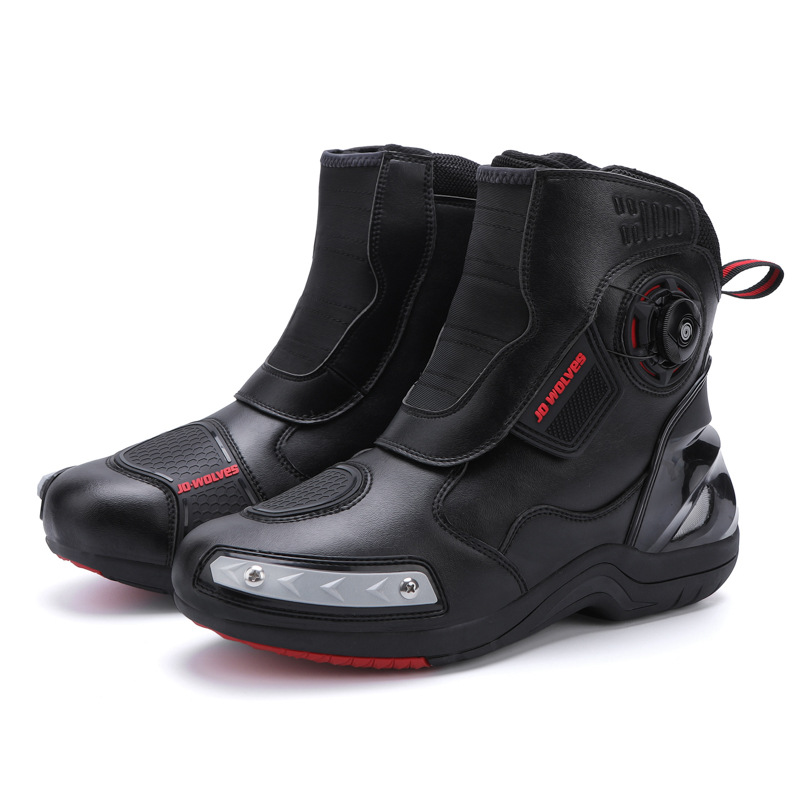 Waterproof Machine Car Shoes Luminous Motorcycle Riding Shoes Male Rider Locomotive Boots Racing Boots Four Seasons