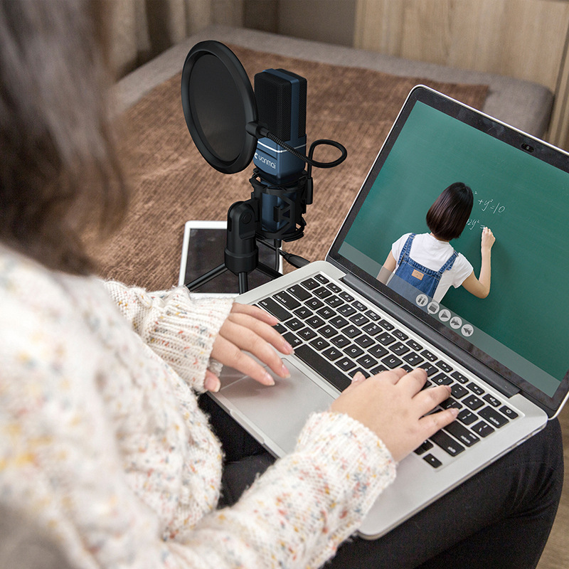 SF-777 USB interface singing game recording microphone computer desktop office condenser microphone Live conference