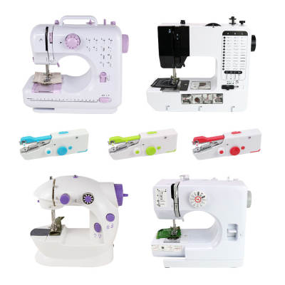 Cross-border Mini Plug Electric Pedal Household Sewing Machine Handheld Edge Wrap Machine Portable Small Automatic Sewing Machine