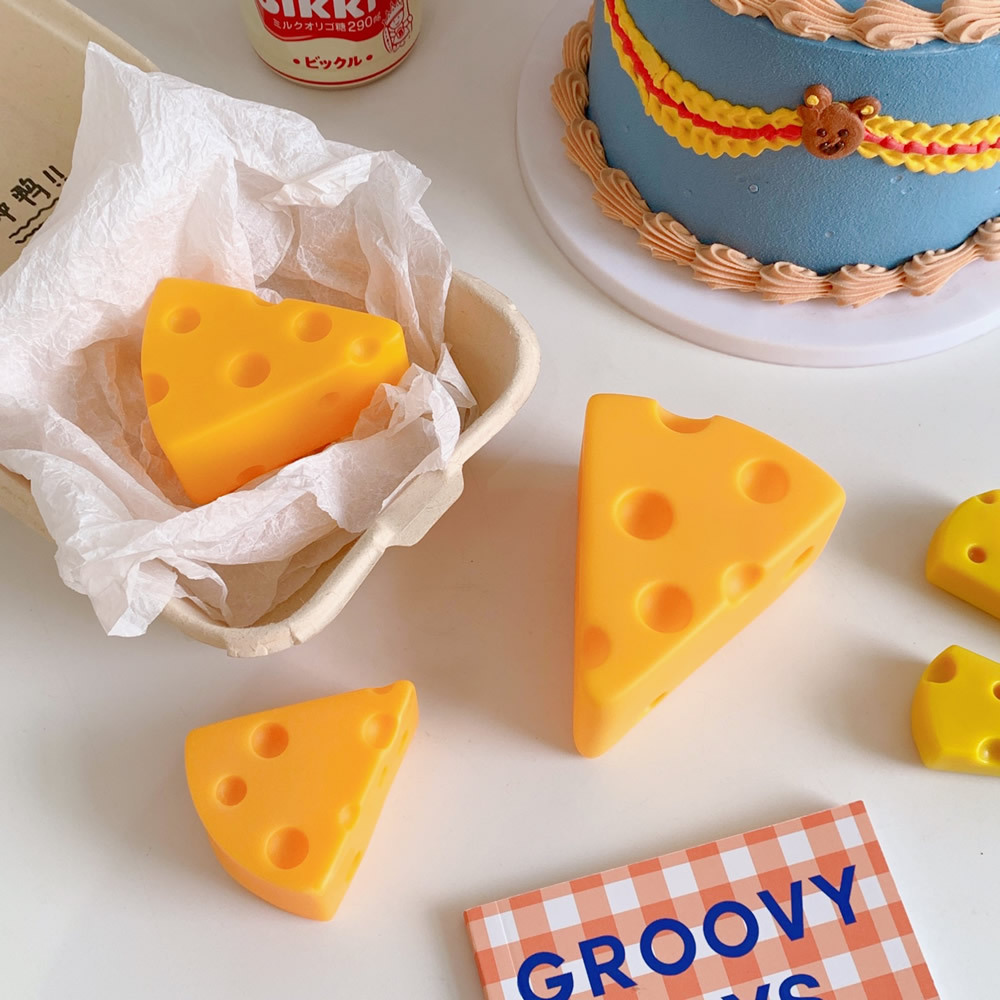 Ins Cute Cartoon Cheese Cheese Creative Night Light Student Gift Birthday Gift Ornaments Luminous Toys Cute