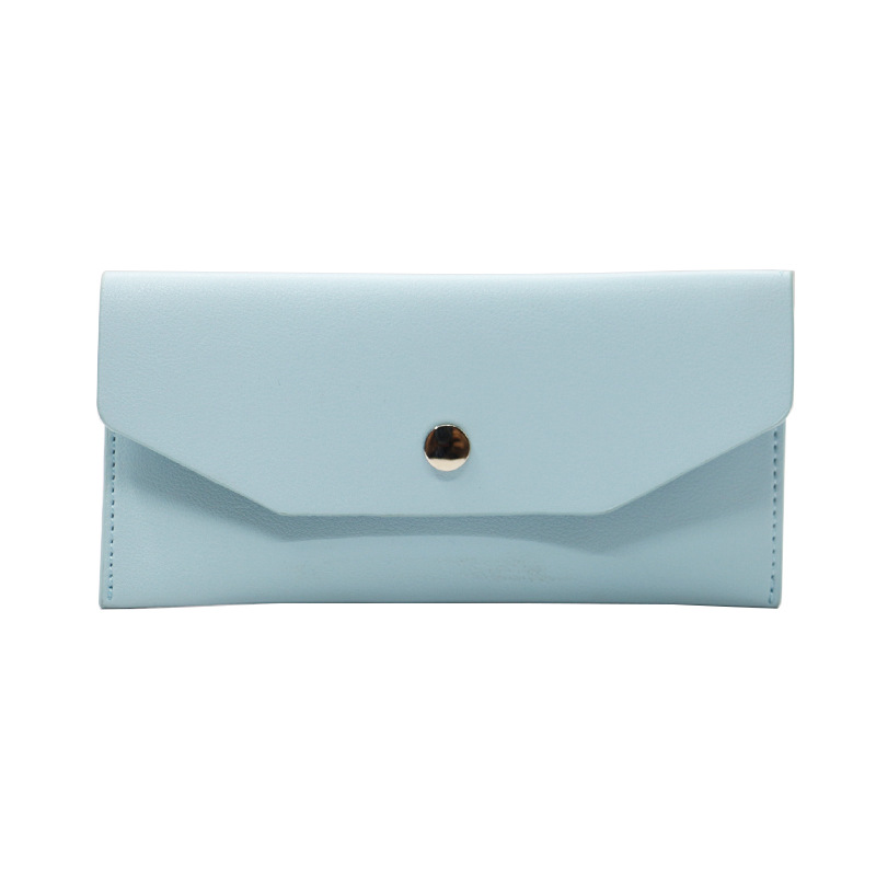 Factory Spot Women's Coin Purse Simple Solid Color Hand Wallet Portable Macaron Color Coin Clip