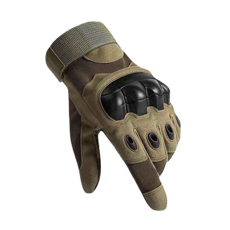 Oji full finger tactical gloves half finger hard shell joint protection warm anti-cutting military fans special military training combat gloves