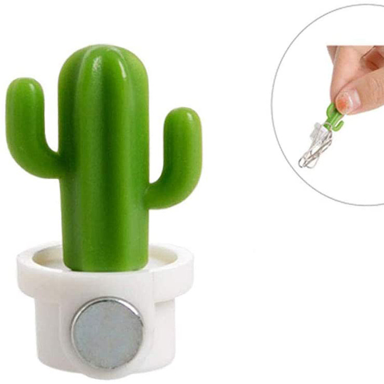 Creative Cactus Refrigerator Sticker Message Sticker 3D Cactus Ball Potted Sucker Refrigerator Magnet Magnetic Sticker