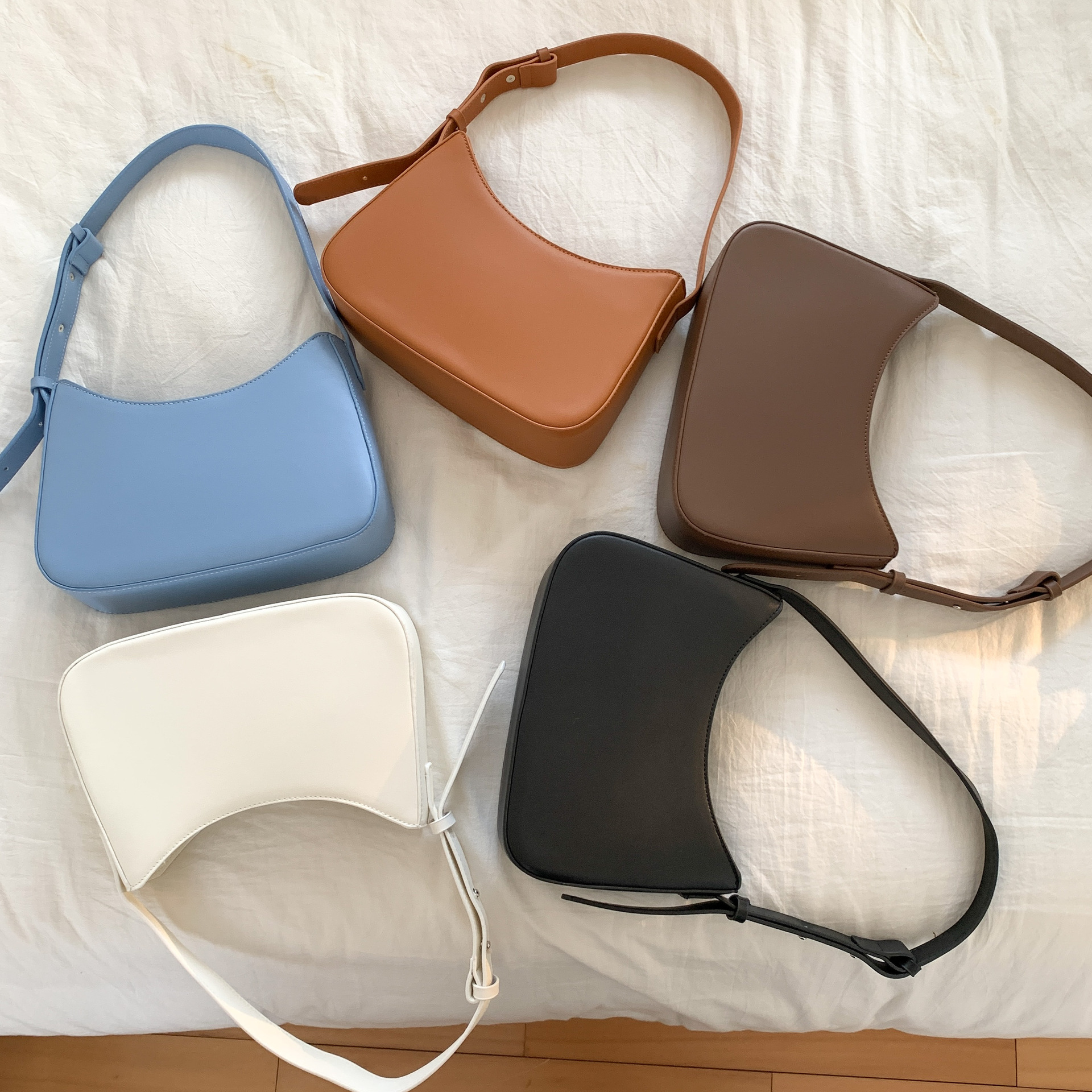 Korean style commuter shoulder bag ins women's bag high-grade all-match handbag bag fashion niche small square bag underarm bag