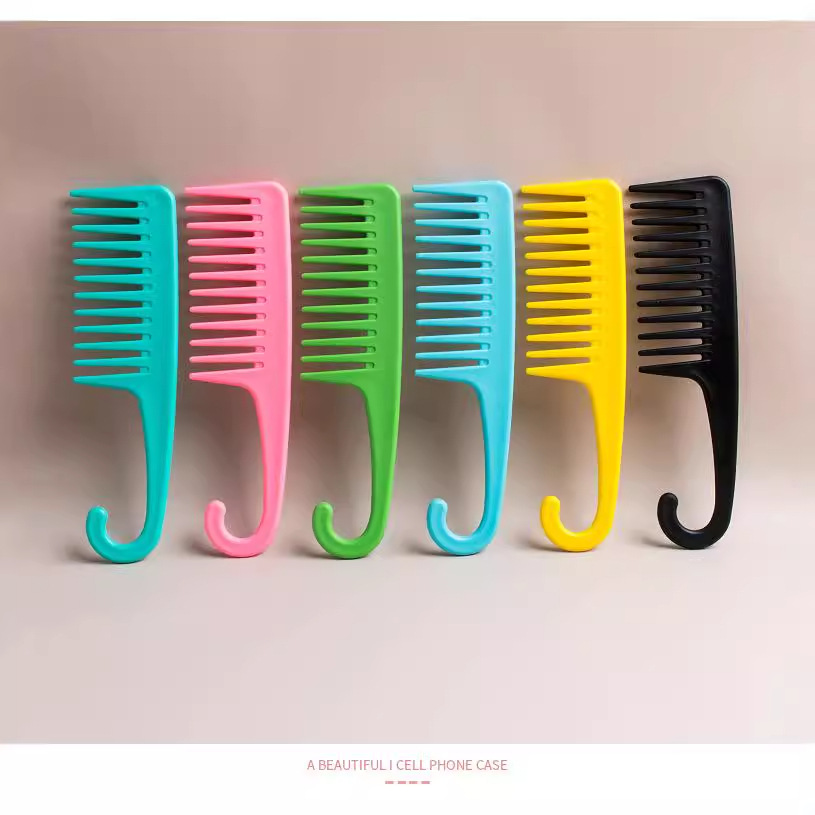 Factory Wholesale Seven-Color Big Tooth Curly Hair Comb_voghion.com