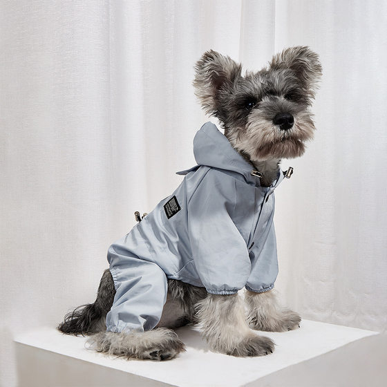 Cross-border Pet New Dog Four-leg Raincoat Cat and Dog Universal Waterproof Reflective Clothes Open Traction Mouth Raincoat