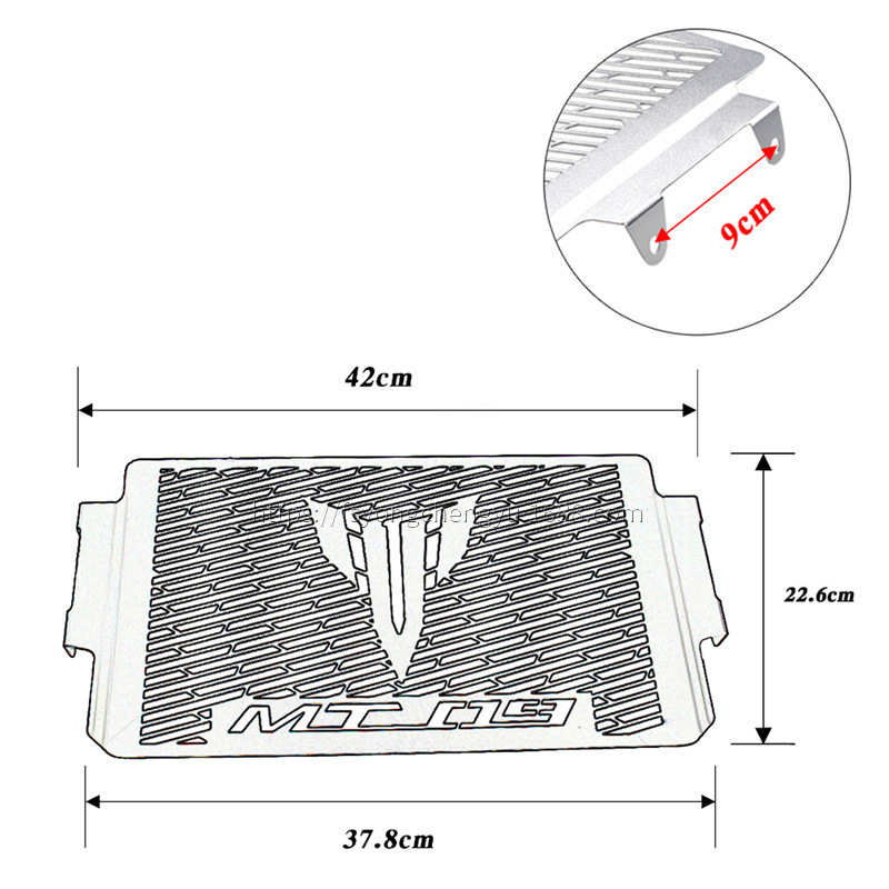 新しい Mt09 Fz09 修正されたアクセサリー冷却ラジエーターガードネット 21-22 年ヤマハオートバイ部品に適した|undefined