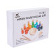 Children's Early Education Montessori Wooden Seven-color Ball and Cup Color Classification Cognitive Matching Pair-clip Bead Educational Toys