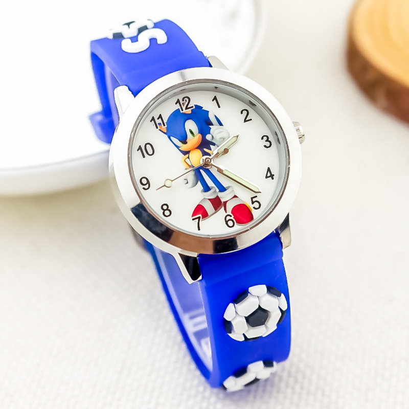 New Children's Cartoon Watch Outdoor Sports Football Quartz Watch Primary School Boys Luminous Needle Electronic Watch