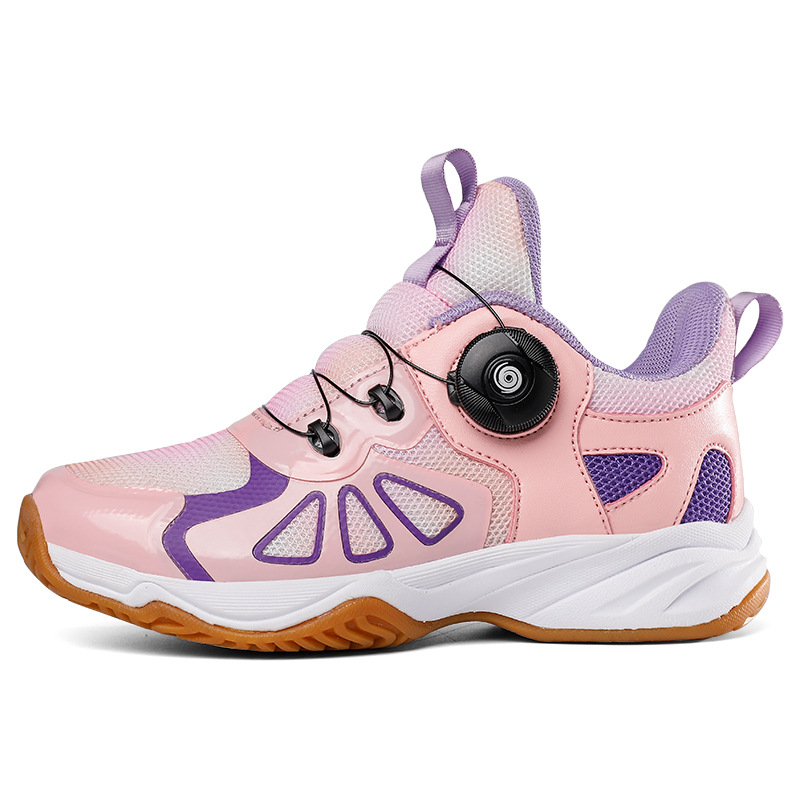 Export Japan rotating button children's professional tennis shoes girls non-slip wear-resistant children's shoes mesh sneaker for boys