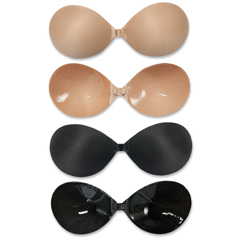 Factory spot Amazon explosions trimming European and American large size silicone bra round Cup gathered invisible chest patch