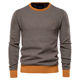 Knitted Top Men's Foreign Trade Base Autumn and Winter Men's Crewneck Men's Personalized Men's Pullover Warm