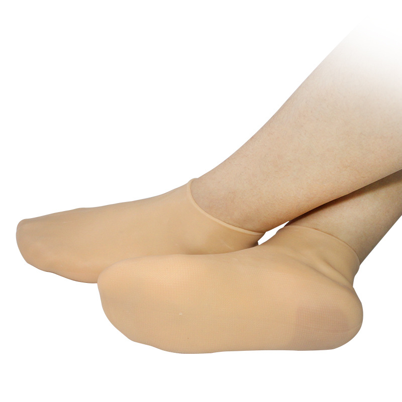Silicone protective moisturizing foot cover anti-cracking softening calluses toe foot cover foot mask beach socks soft protective foot cover