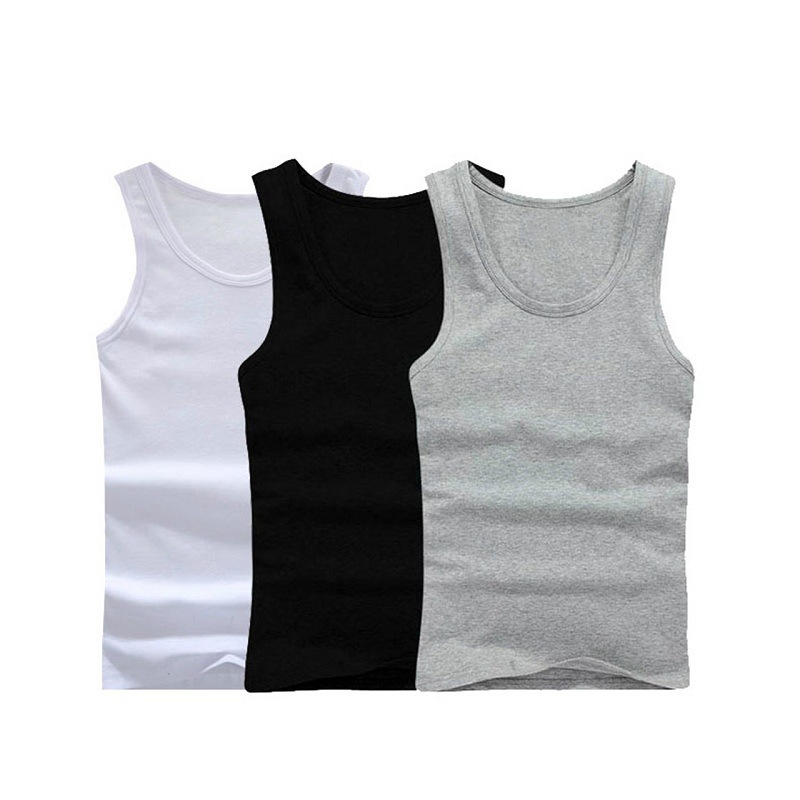New American-style men's vest fashionable crossbody sports fitness men's spring and summer bottoming multi-color undershirt vest
