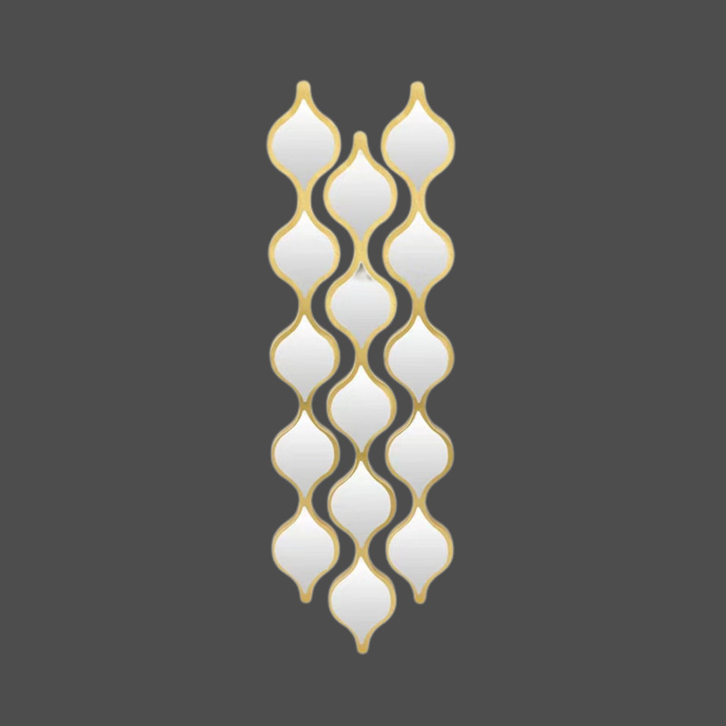 Factory direct modern light luxury wall decoration pendant living room bedroom sofa porch background wall mirror combination